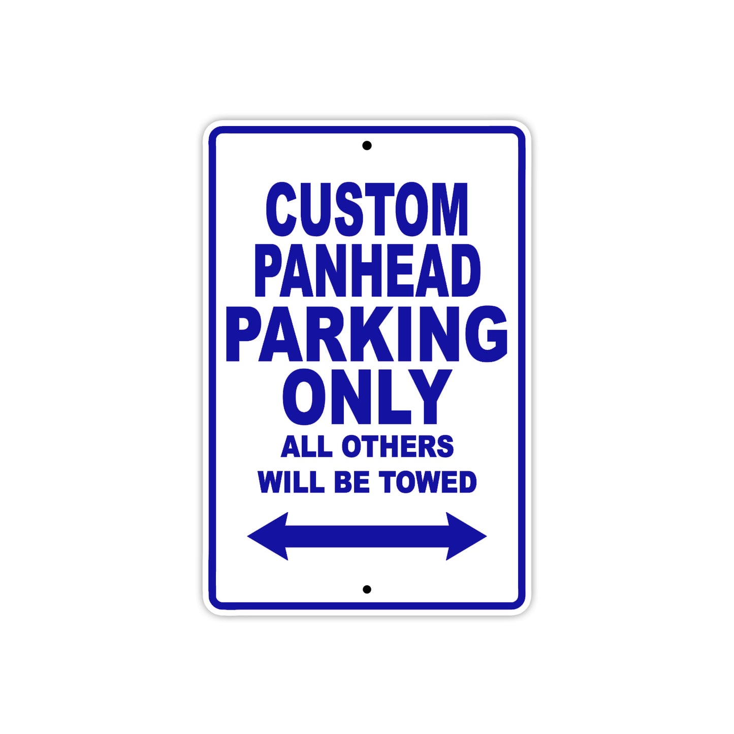 Harley Davidson Custom Panhead Parking Only All Others Will Be Towed Aluminum Decor Garage Sign
