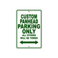 Harley Davidson Custom Panhead Parking Only All Others Will Be Towed Aluminum Decor Garage Sign