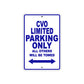 Harley Davidson CVO Limited Parking Only All Others Will Be Towed Aluminum Decor Garage Sign