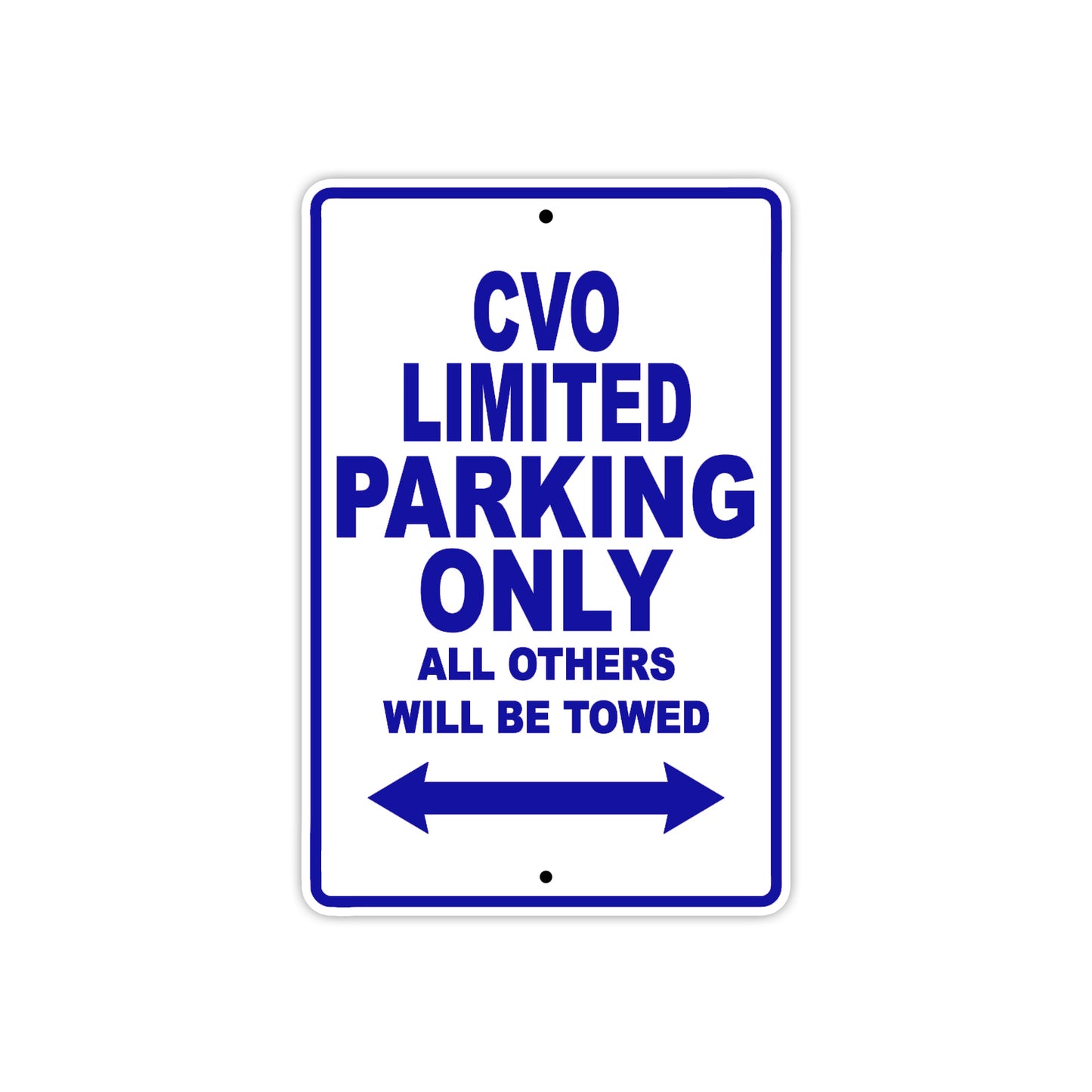 Harley Davidson CVO Limited Parking Only All Others Will Be Towed Aluminum Decor Garage Sign