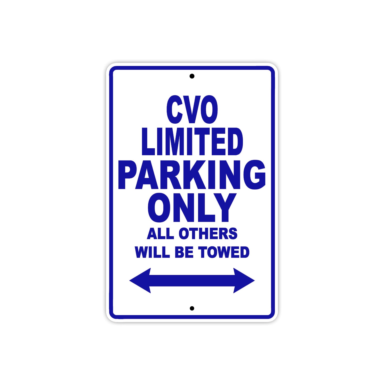 Harley Davidson CVO Limited Parking Only All Others Will Be Towed Aluminum Decor Garage Sign