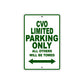Harley Davidson CVO Limited Parking Only All Others Will Be Towed Aluminum Decor Garage Sign