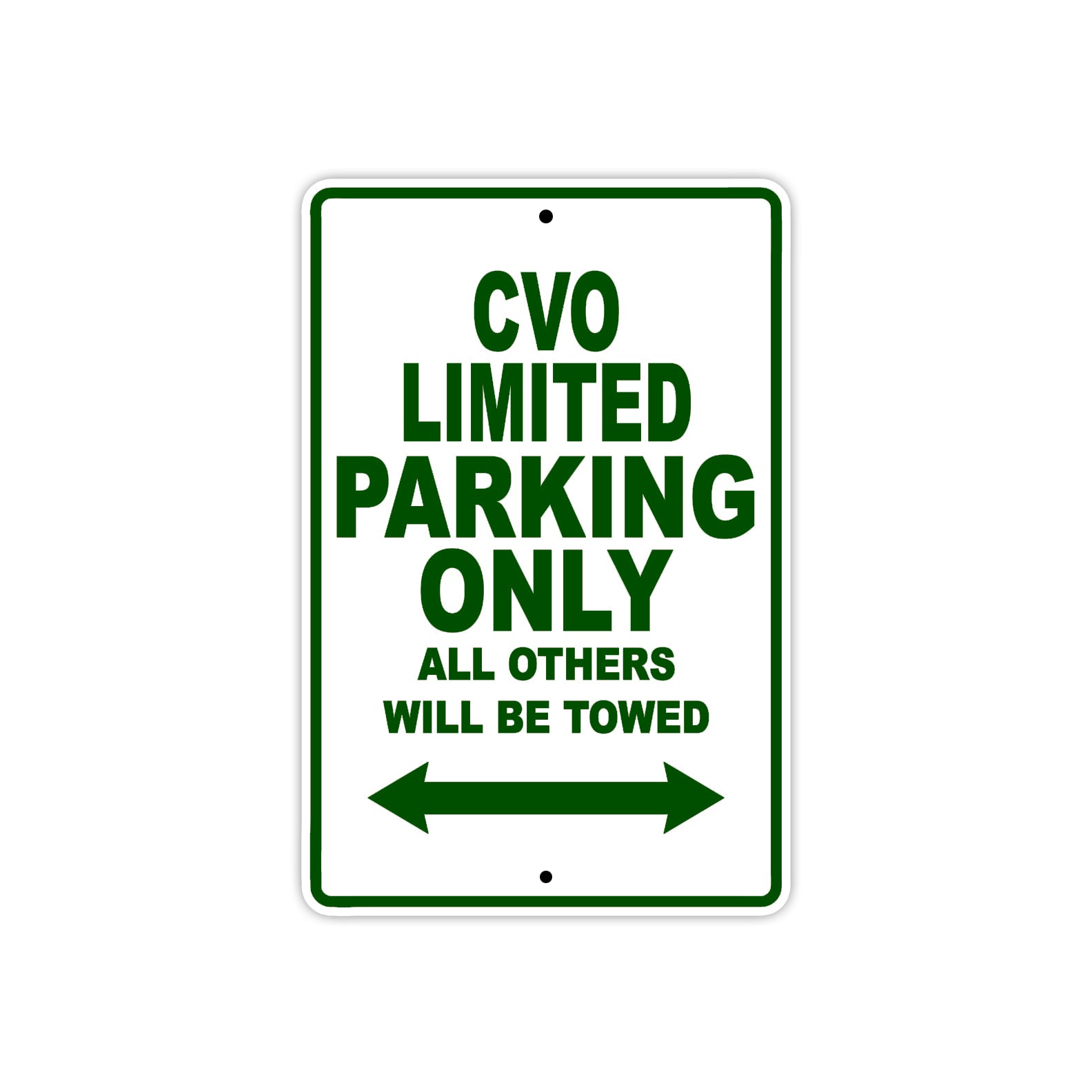 Harley Davidson CVO Limited Parking Only All Others Will Be Towed Aluminum Decor Garage Sign