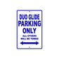 Harley Davidson Duo Glide Parking Only All Others Will Be Towed Aluminum Decor Garage Sign