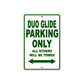 Harley Davidson Duo Glide Parking Only All Others Will Be Towed Aluminum Decor Garage Sign