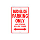 Harley Davidson Duo Glide Parking Only All Others Will Be Towed Aluminum Decor Garage Sign