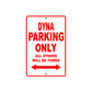 Harley Davidson Dyna Parking Only All Others Will Be Towed Aluminum Decor Garage Sign