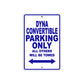 Harley Davidson Dyna Convertible Parking Only All Others Will Be Towed Aluminum Decor Garage Sign