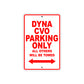Harley Davidson Dyna CVO Parking Only All Others Will Be Towed Aluminum Decor Garage Sign