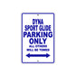 Harley Davidson Dyna Sport Glide Parking Only All Others Will Be Towed Aluminum Decor Garage Sign