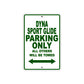 Harley Davidson Dyna Sport Glide Parking Only All Others Will Be Towed Aluminum Decor Garage Sign