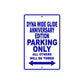 Harley Davidson Dyna Wide Glide Anniversary Edition Parking Only All Others Will Be Towed Aluminum Decor Garage Sign
