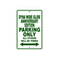 Harley Davidson Dyna Wide Glide Anniversary Edition Parking Only All Others Will Be Towed Aluminum Decor Garage Sign