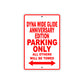 Harley Davidson Dyna Wide Glide Anniversary Edition Parking Only All Others Will Be Towed Aluminum Decor Garage Sign