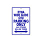 Harley Davidson Dyna Wide Glide CVO Parking Only All Others Will Be Towed Aluminum Decor Garage Sign