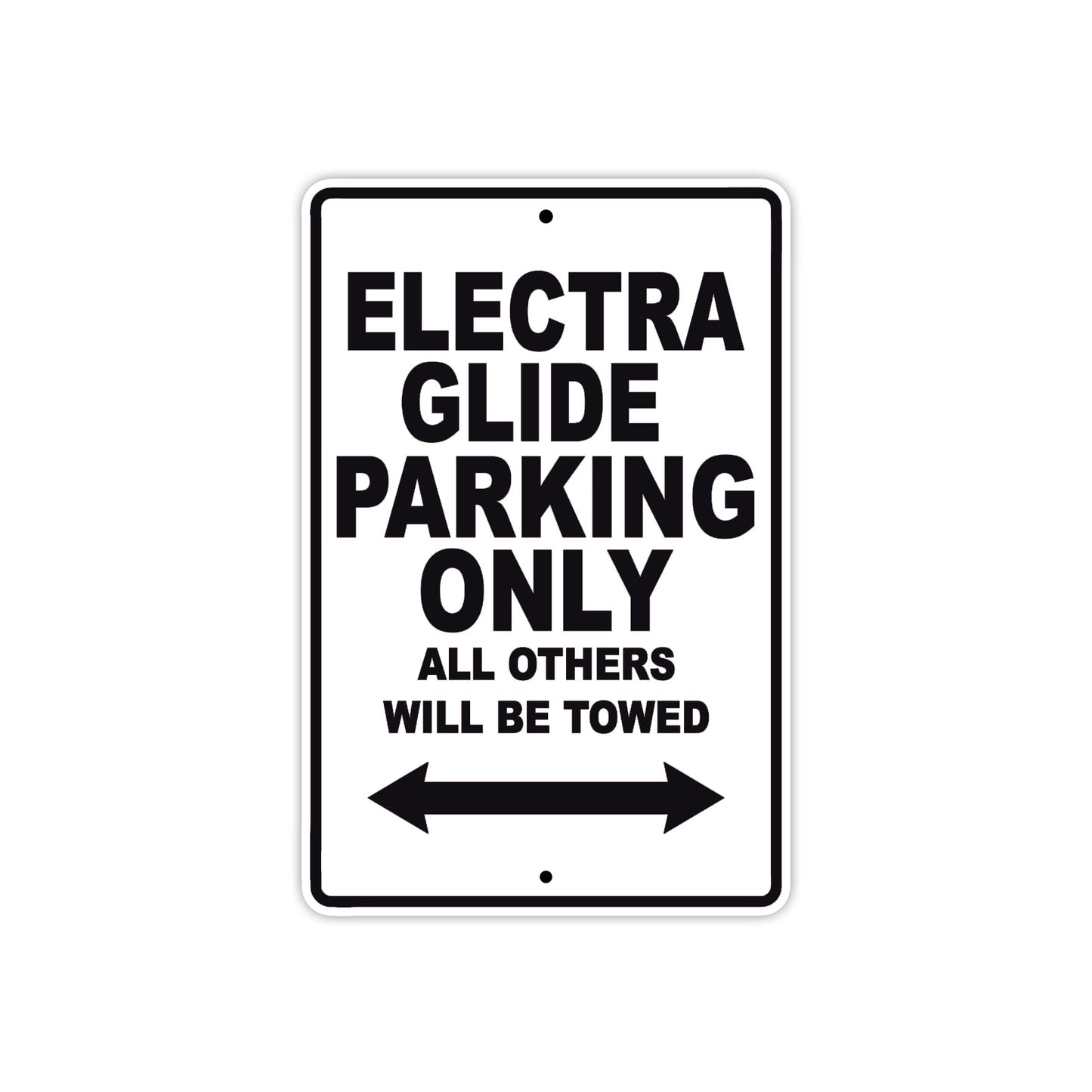 Harley Davidson Electra Glide Parking Only All Others Will Be Towed Aluminum Decor Garage Sign