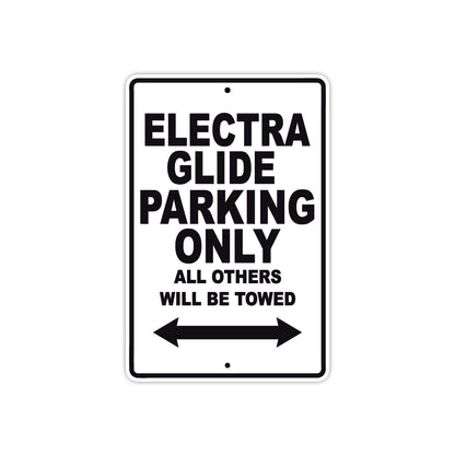 Harley Davidson Electra Glide Parking Only All Others Will Be Towed Aluminum Decor Garage Sign