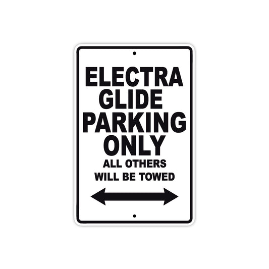 Harley Davidson Electra Glide Parking Only All Others Will Be Towed Aluminum Decor Garage Sign