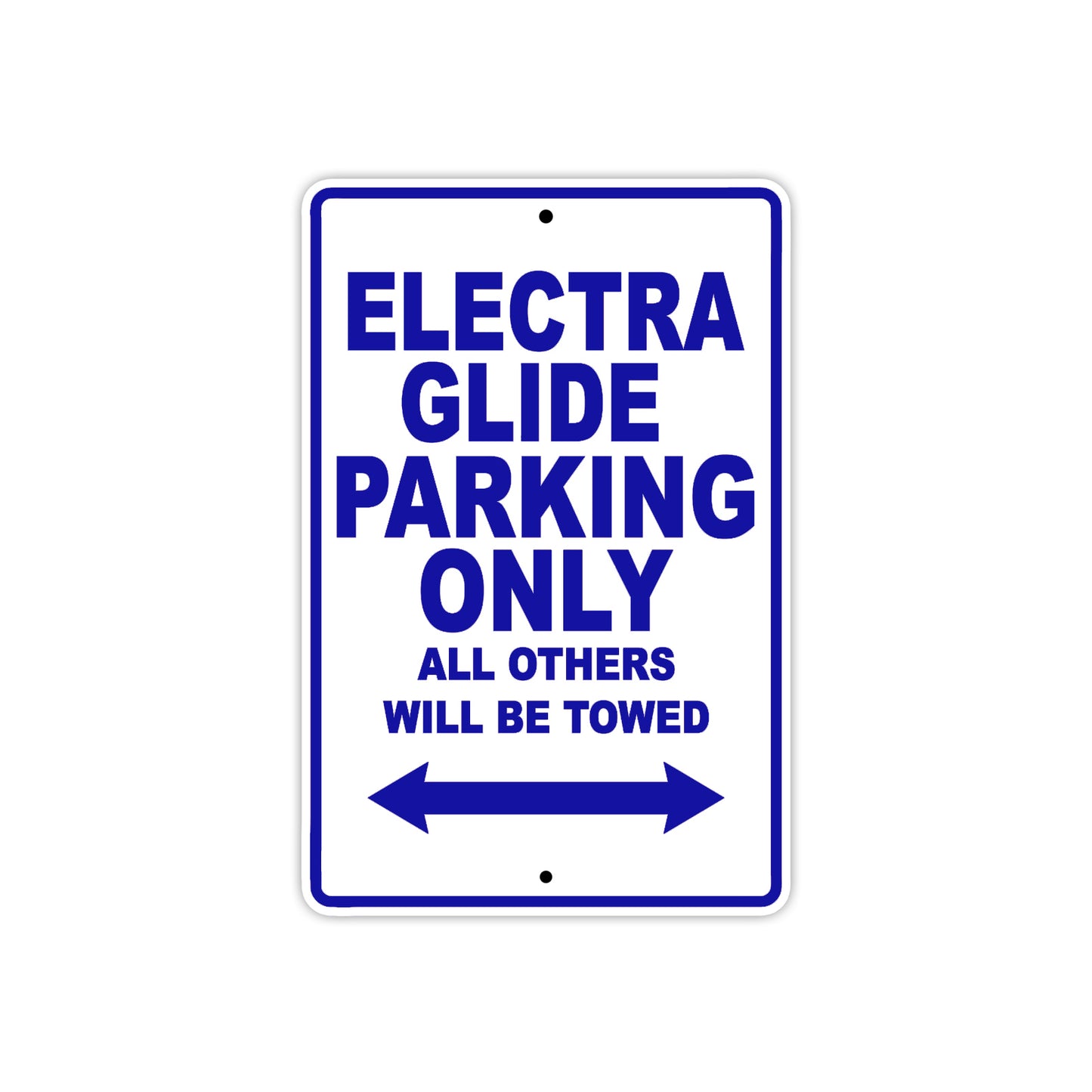 Harley Davidson Electra Glide Parking Only All Others Will Be Towed Aluminum Decor Garage Sign
