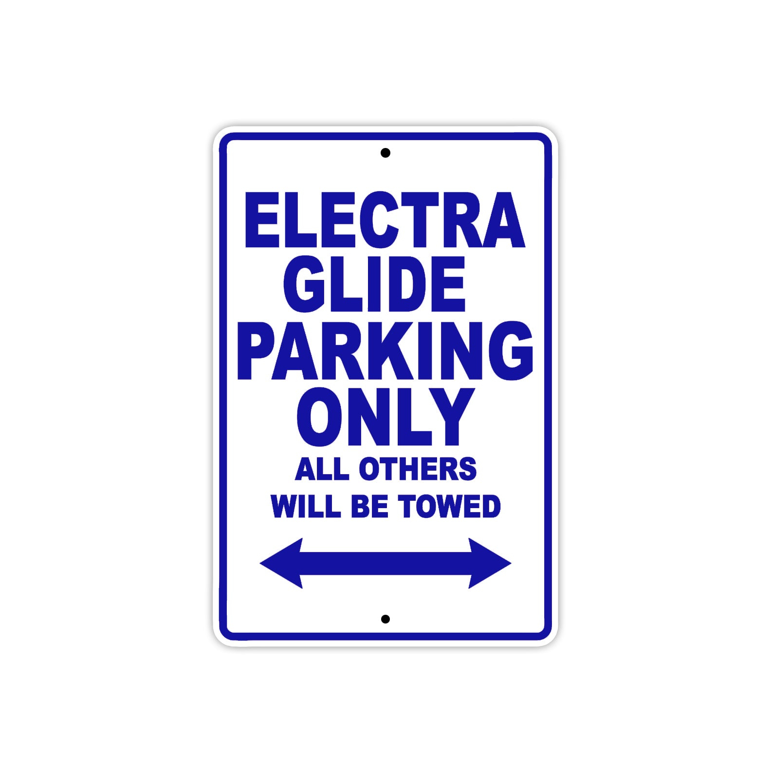 Harley Davidson Electra Glide Parking Only All Others Will Be Towed Aluminum Decor Garage Sign