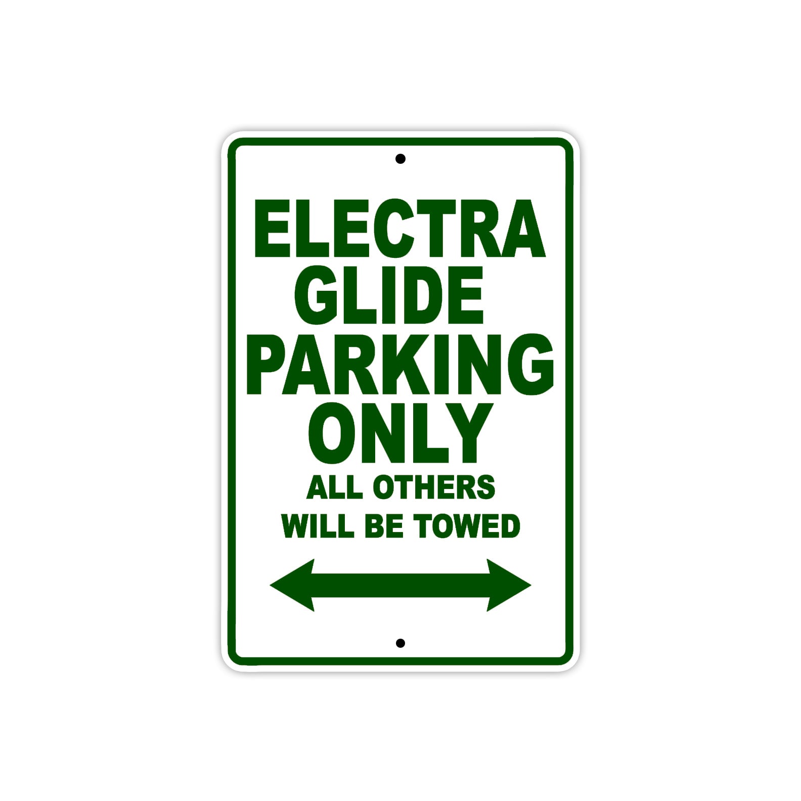 Harley Davidson Electra Glide Parking Only All Others Will Be Towed Aluminum Decor Garage Sign