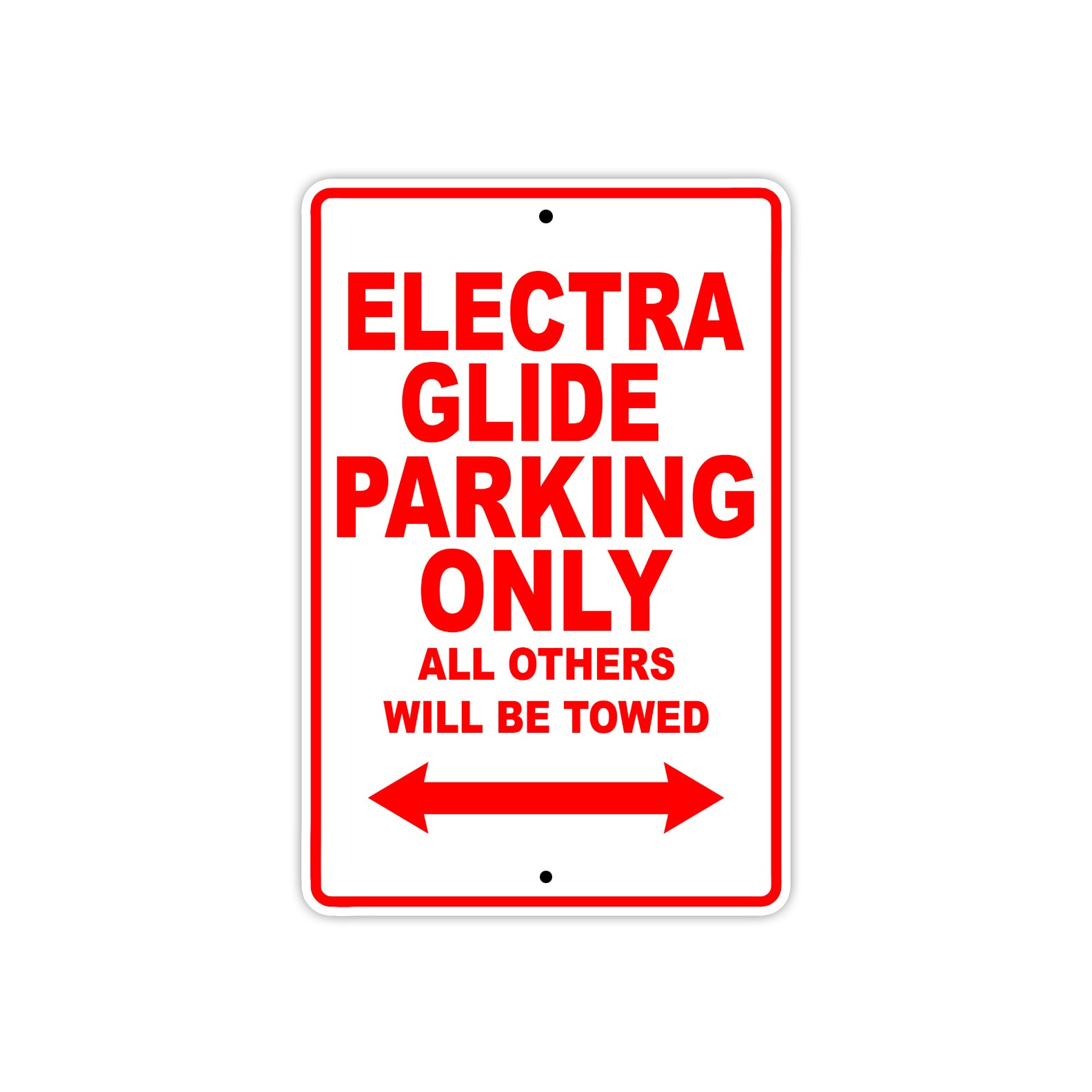 Harley Davidson Electra Glide Parking Only All Others Will Be Towed Aluminum Decor Garage Sign