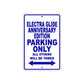 Harley Davidson Electra Glide Anniversary Edition Parking Only All Others Will Be Towed Aluminum Decor Garage Sign