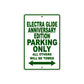 Harley Davidson Electra Glide Anniversary Edition Parking Only All Others Will Be Towed Aluminum Decor Garage Sign