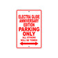 Harley Davidson Electra Glide Anniversary Edition Parking Only All Others Will Be Towed Aluminum Decor Garage Sign