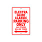Harley Davidson Electra Glide Classic Parking Only All Others Will Be Towed Aluminum Decor Garage Sign