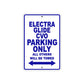 Harley Davidson Electra Glide CVO Parking Only All Others Will Be Towed Aluminum Decor Garage Sign