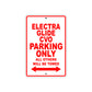 Harley Davidson Electra Glide CVO Parking Only All Others Will Be Towed Aluminum Decor Garage Sign