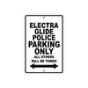 Harley Davidson Electra Glide Police Parking Only All Others Will Be Towed Aluminum Decor Garage Sign