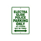 Harley Davidson Electra Glide Police Parking Only All Others Will Be Towed Aluminum Decor Garage Sign