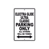 Harley Davidson Electra Glide Ultra Classic Parking Only All Others Will Be Towed Aluminum Decor Garage Sign