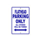 Harley Davidson Flathead Parking Only All Others Will Be Towed Aluminum Decor Garage Sign