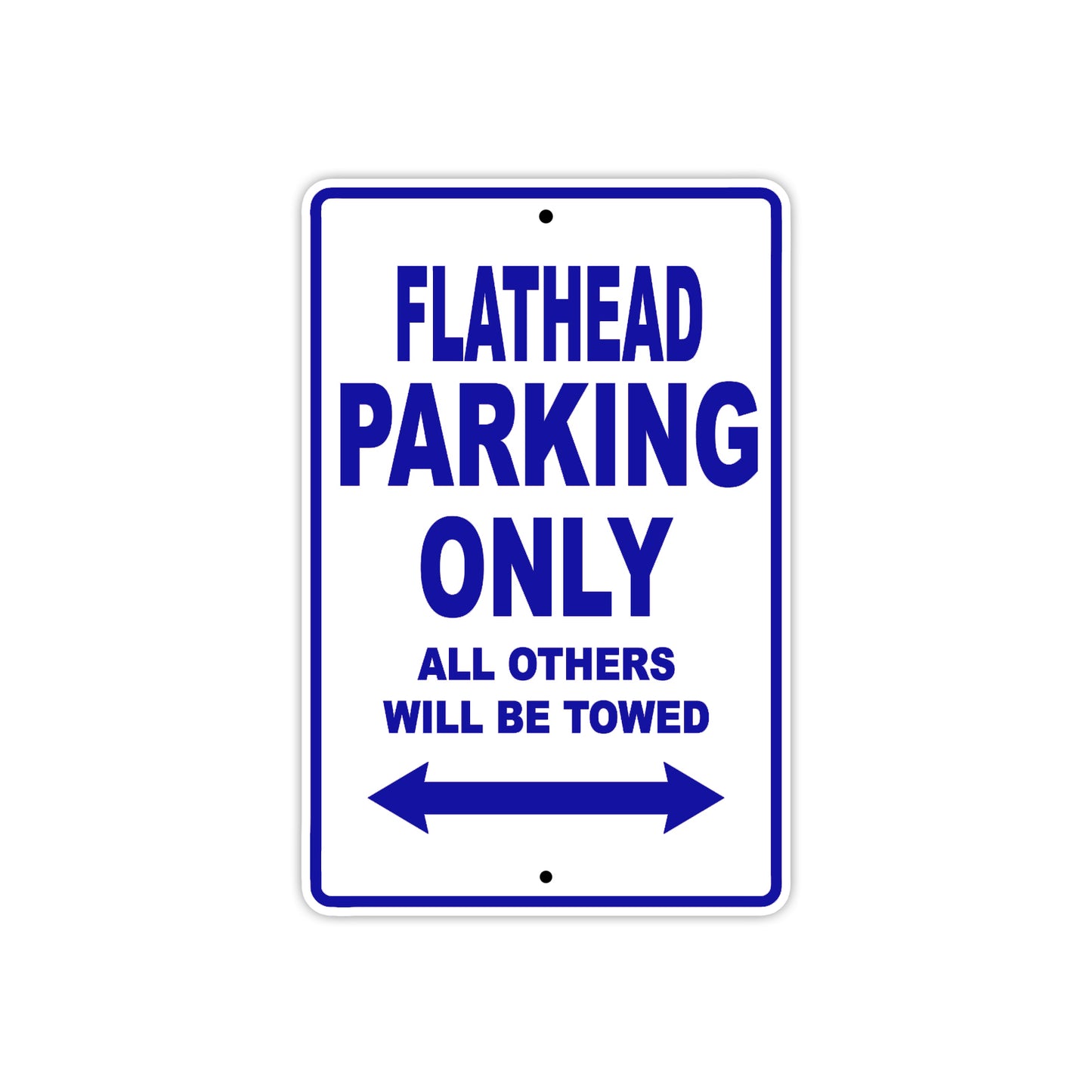Harley Davidson Flathead Parking Only All Others Will Be Towed Aluminum Decor Garage Sign