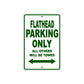 Harley Davidson Flathead Parking Only All Others Will Be Towed Aluminum Decor Garage Sign