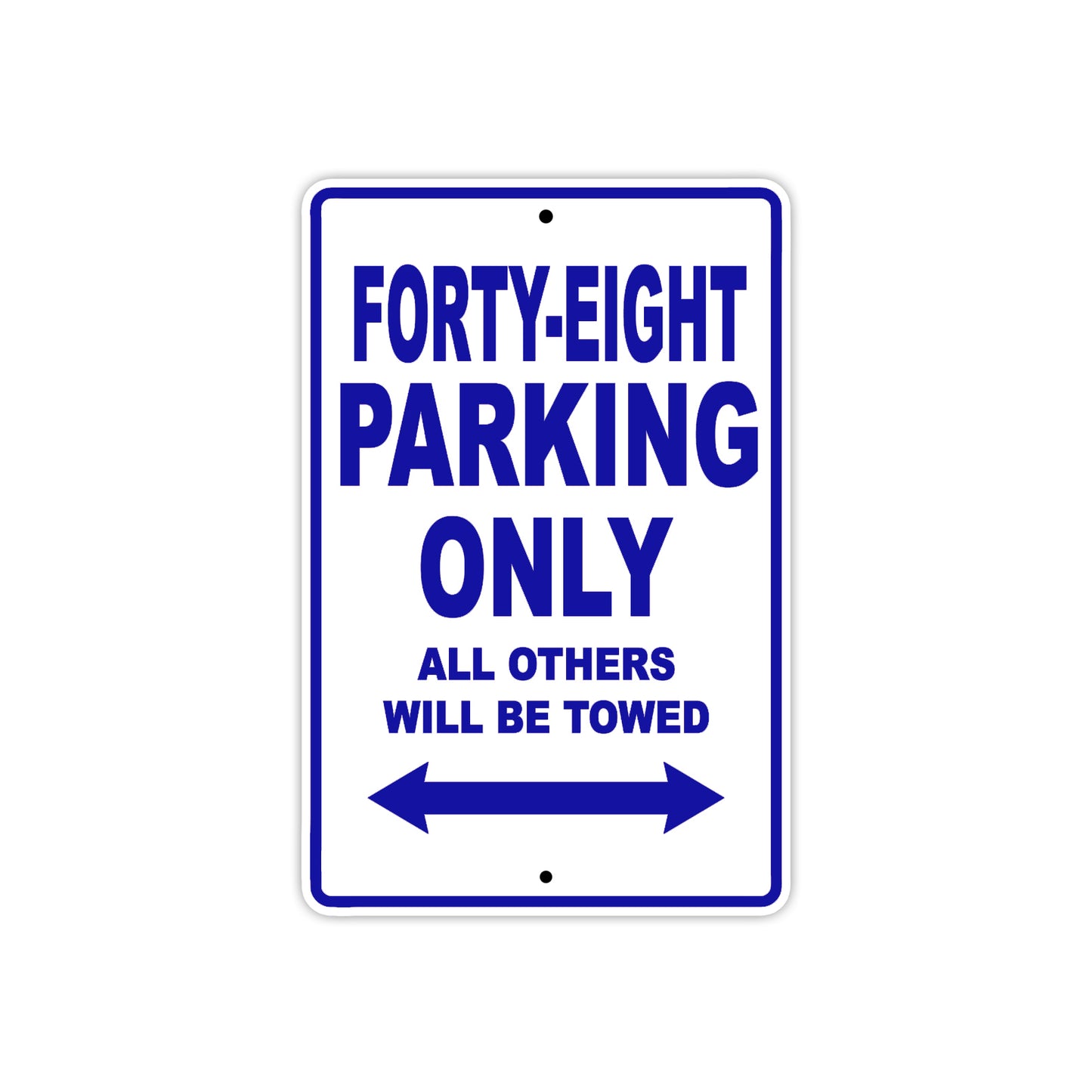 Harley Davidson Forty Eight Parking Only All Others Will Be Towed Aluminum Decor Garage Sign