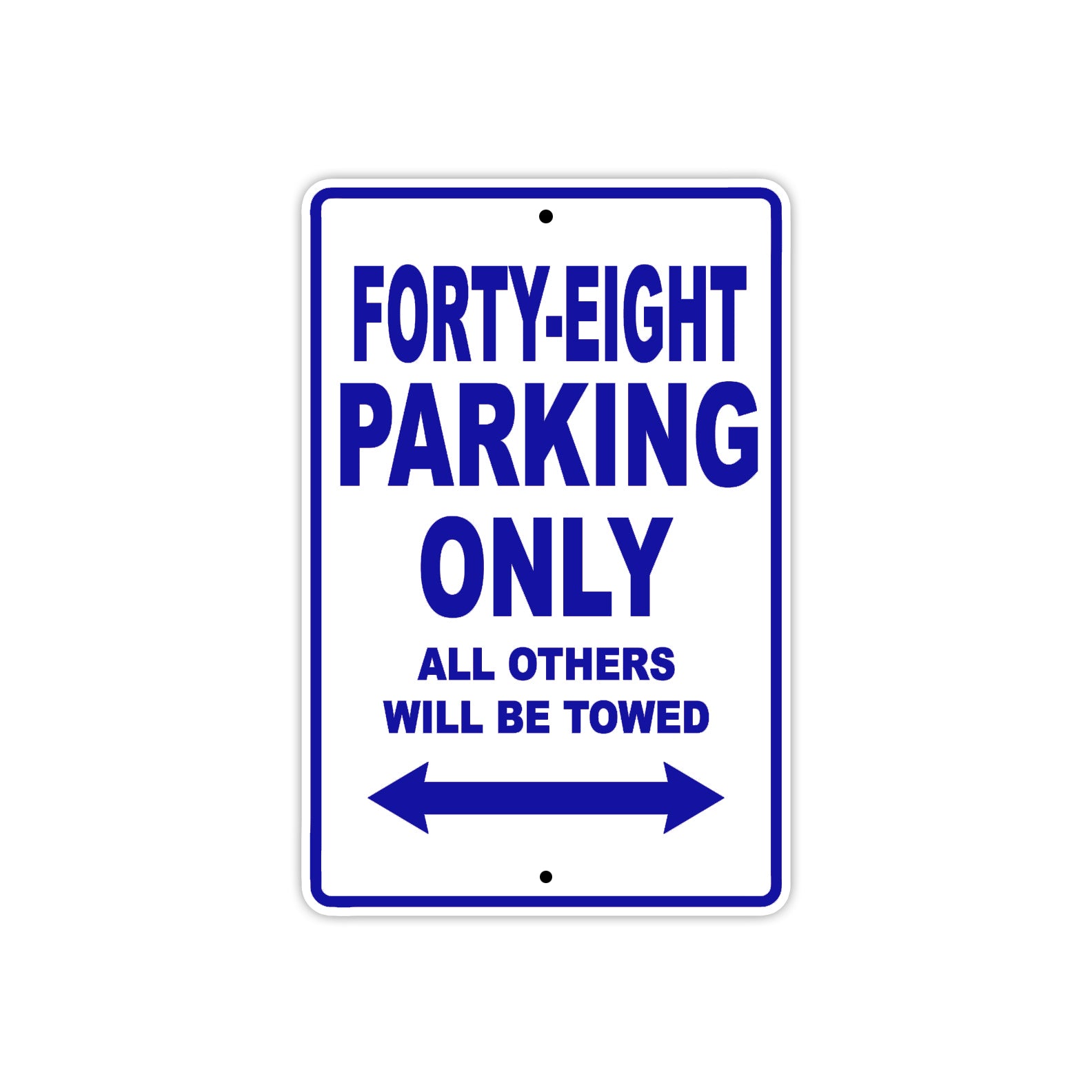 Harley Davidson Forty Eight Parking Only All Others Will Be Towed Aluminum Decor Garage Sign