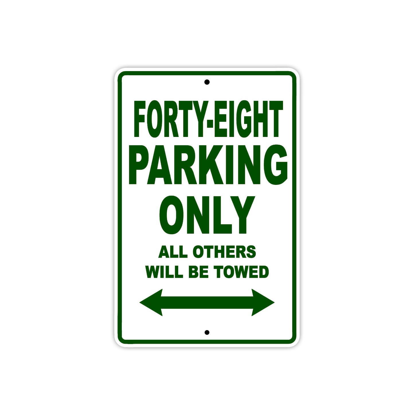 Harley Davidson Forty Eight Parking Only All Others Will Be Towed Aluminum Decor Garage Sign