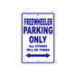Harley Davidson Freewheeler Parking Only All Others Will Be Towed Aluminum Decor Garage Sign