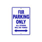 Harley Davidson FXR Parking Only All Others Will Be Towed Aluminum Decor Garage Sign