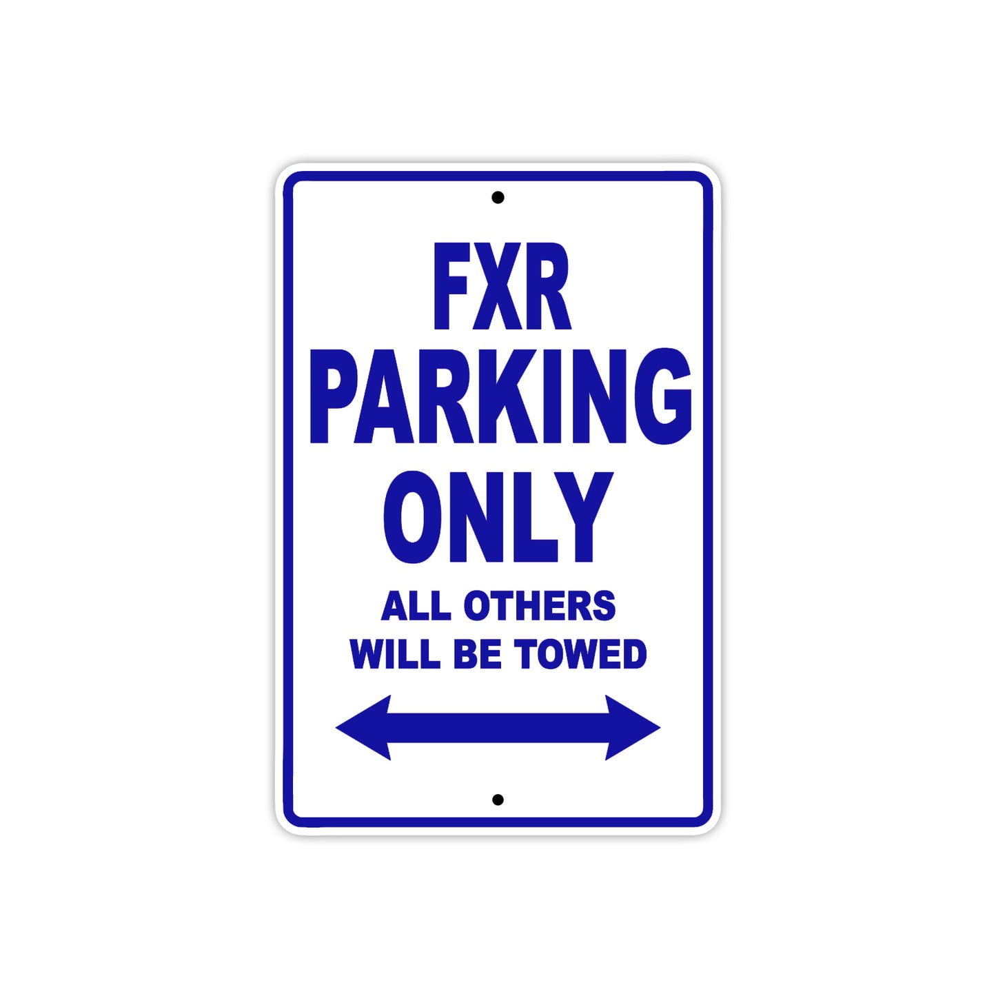 Harley Davidson FXR Parking Only All Others Will Be Towed Aluminum Decor Garage Sign