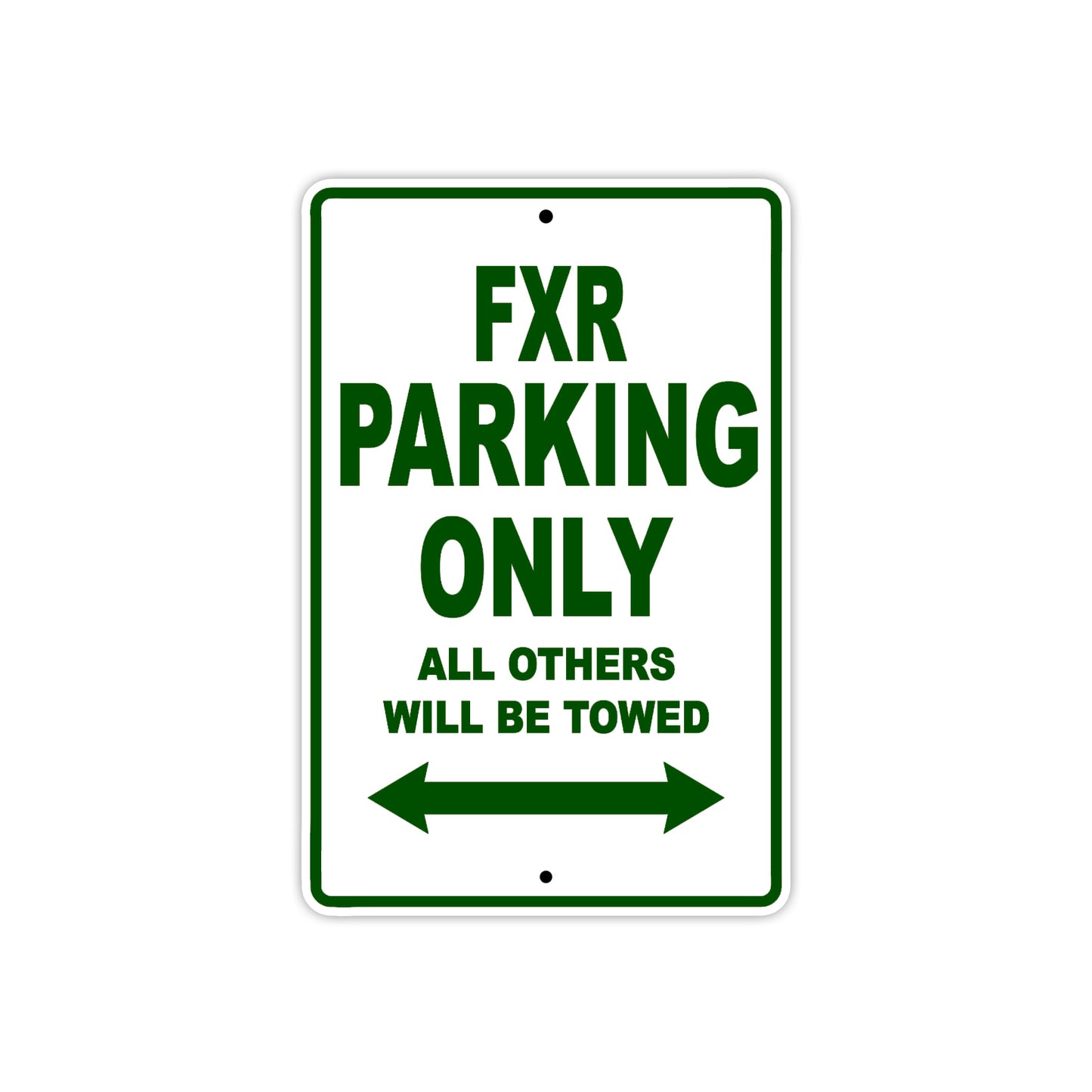 Harley Davidson FXR Parking Only All Others Will Be Towed Aluminum Decor Garage Sign