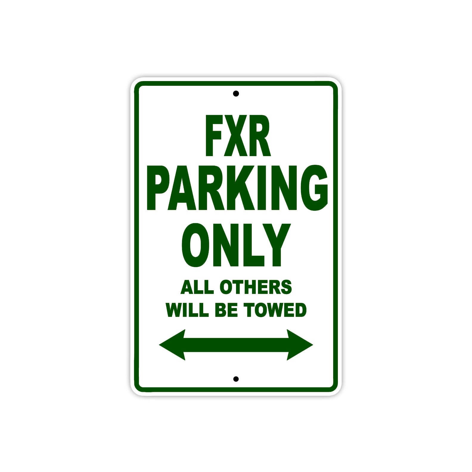 Harley Davidson FXR Parking Only All Others Will Be Towed Aluminum Decor Garage Sign