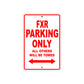 Harley Davidson FXR Parking Only All Others Will Be Towed Aluminum Decor Garage Sign