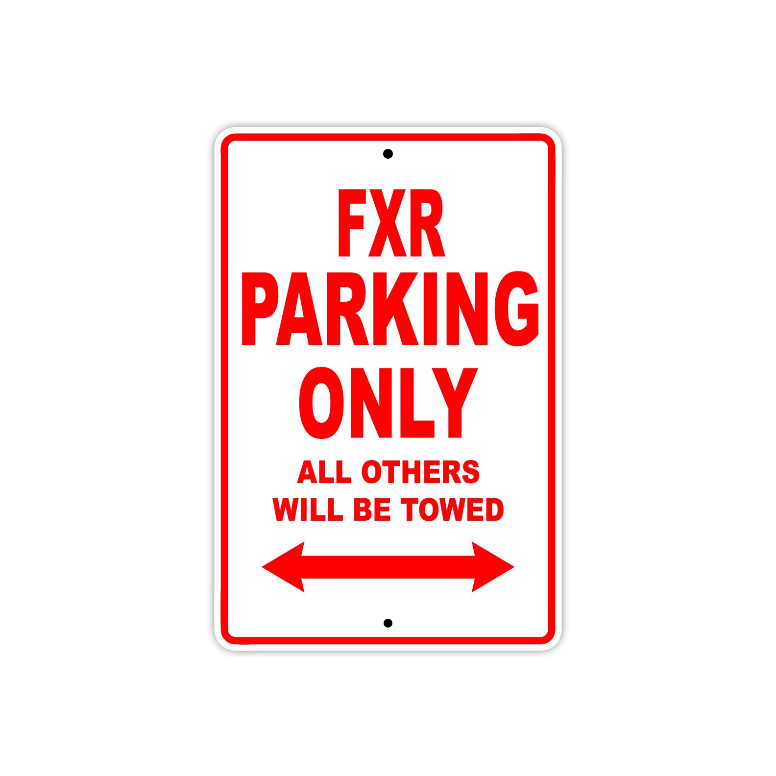 Harley Davidson FXR Parking Only All Others Will Be Towed Aluminum Decor Garage Sign