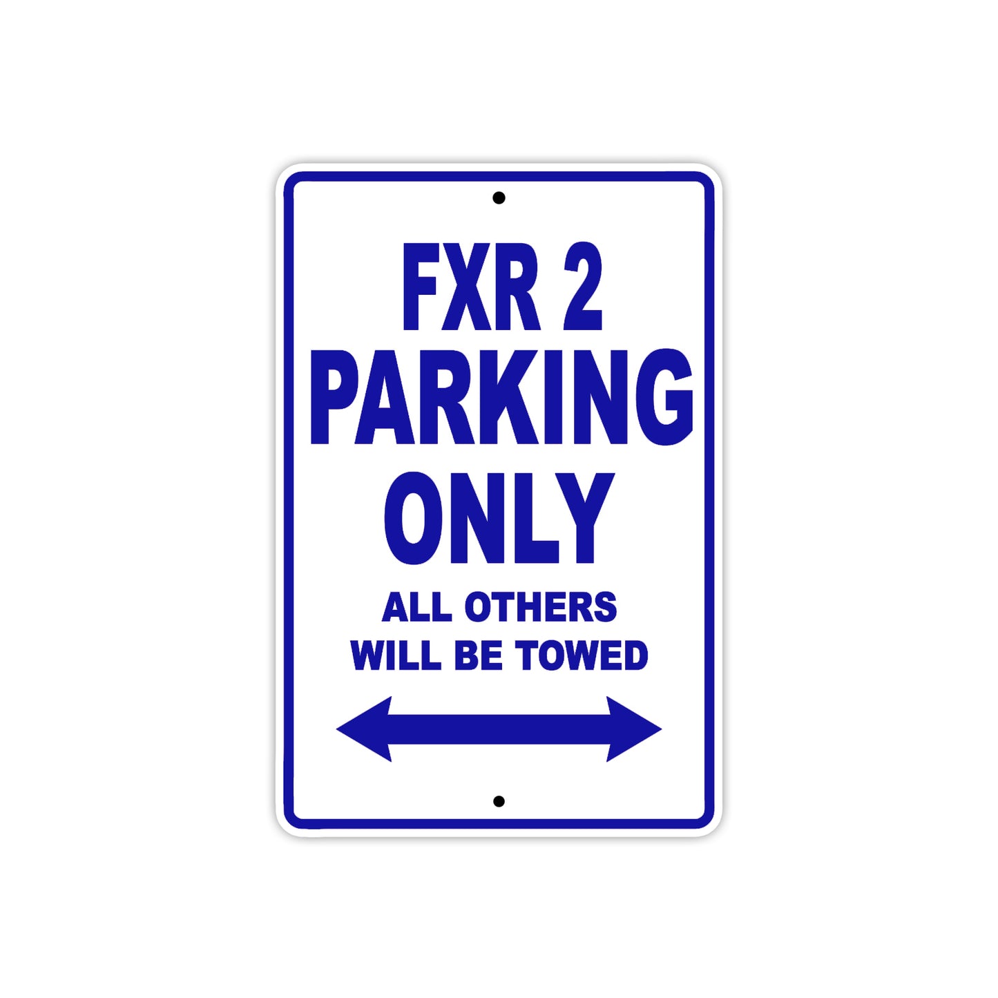 Harley Davidson FXR 2 Parking Only All Others Will Be Towed Aluminum Decor Garage Sign