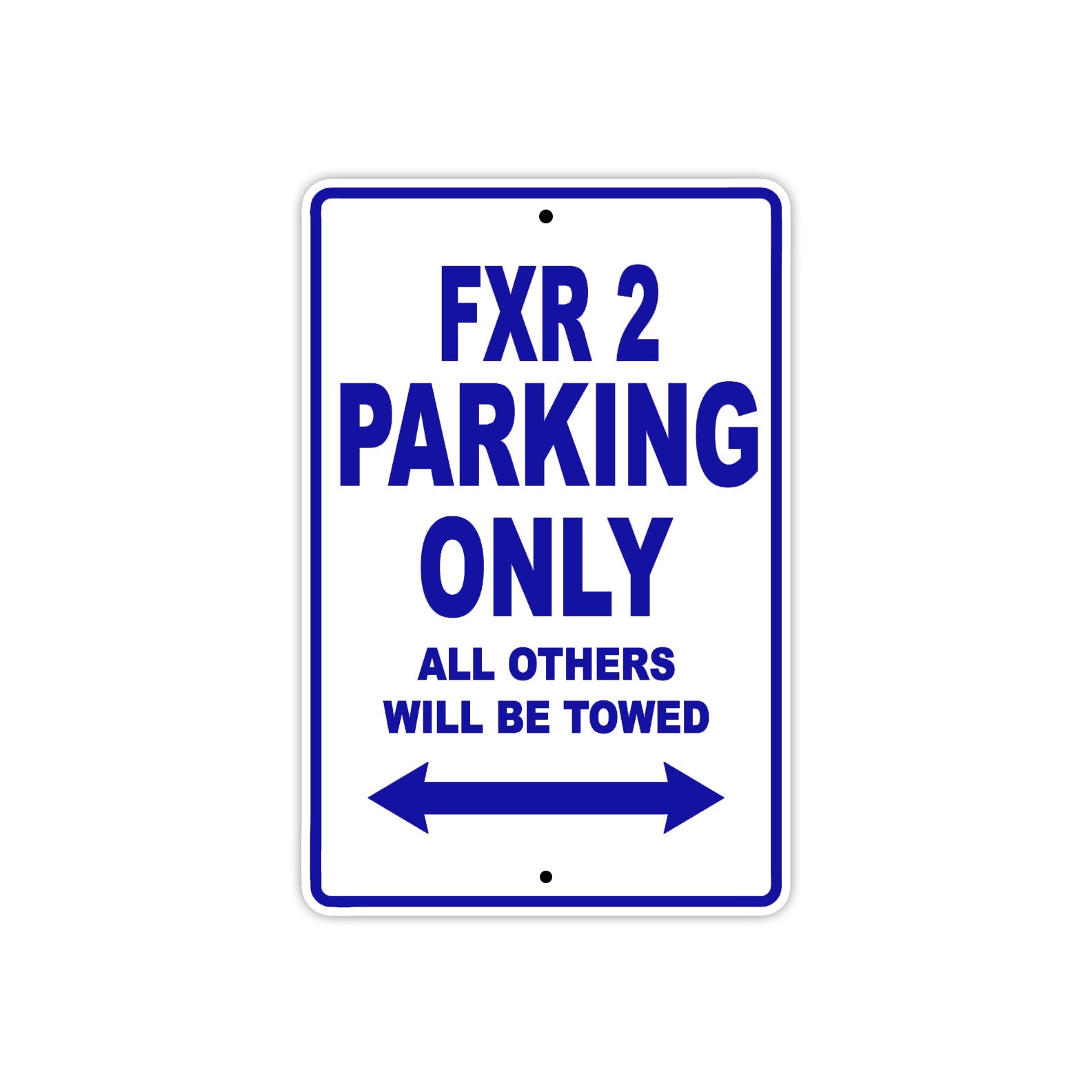 Harley Davidson FXR 2 Parking Only All Others Will Be Towed Aluminum Decor Garage Sign
